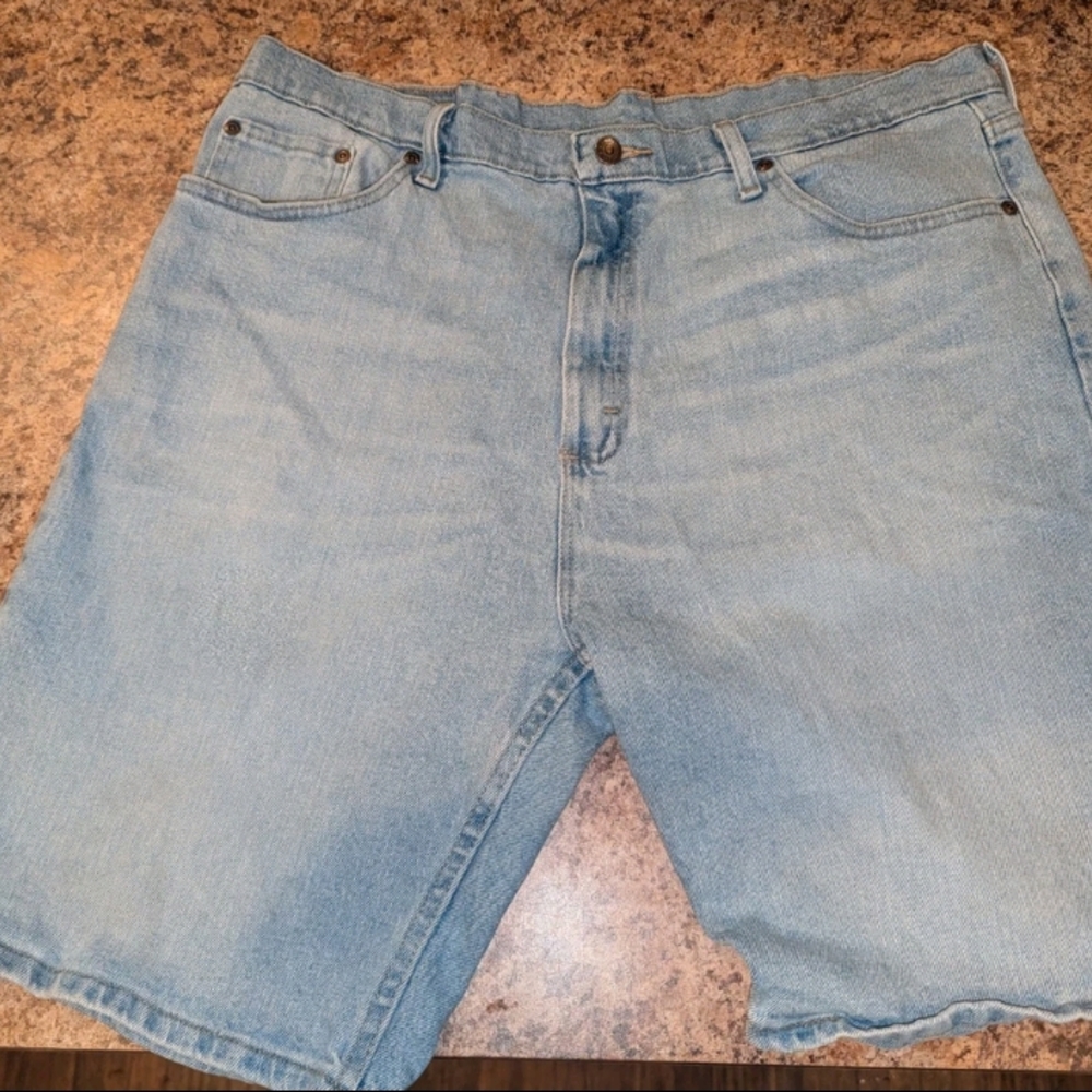 Wrangler Light Blue Jean Shorts for Men